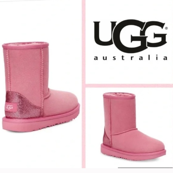 UGG Shoes New Ugg Boot Kids Classic Ii Glitz Bootie Wild Berrypink
